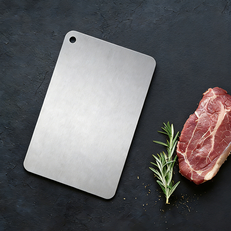 2 Pcs Hollow Handle Stainless Steel Knife Set with cutting board- S022A