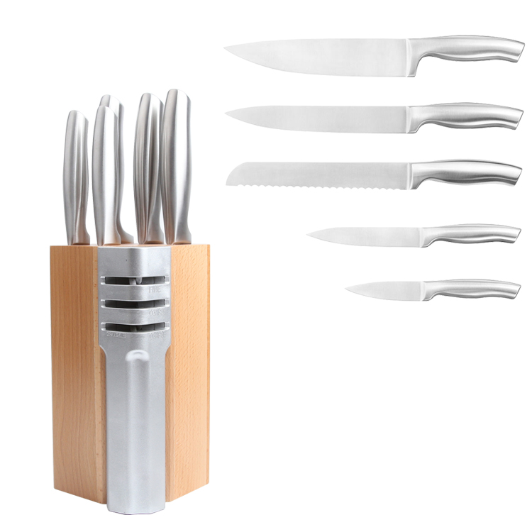 6 Pcs Small Size Knife Set Kitchen Knife Set With Wooden Holder - ER-00001