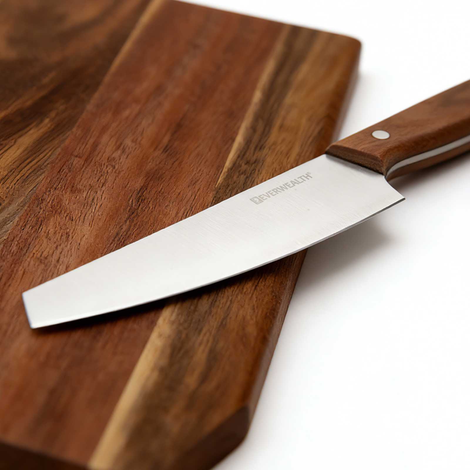 2pcs Knife Set with acacia cutting board&Black Oxford tote bag-M031 