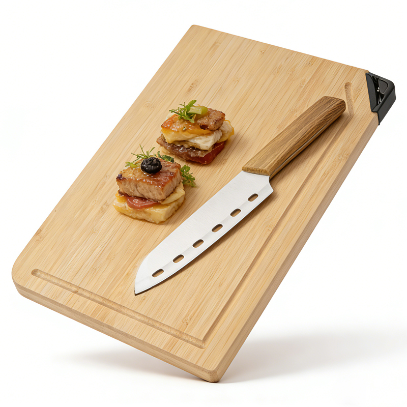 3pcs kitchen Knife Set with bamboo cutting board