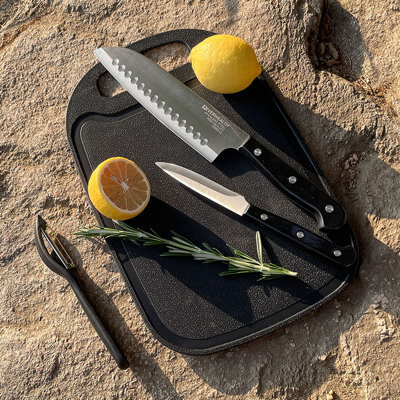 7Pcs Knife Set High Quality Stainless steel Blade With Cutting Board - P053