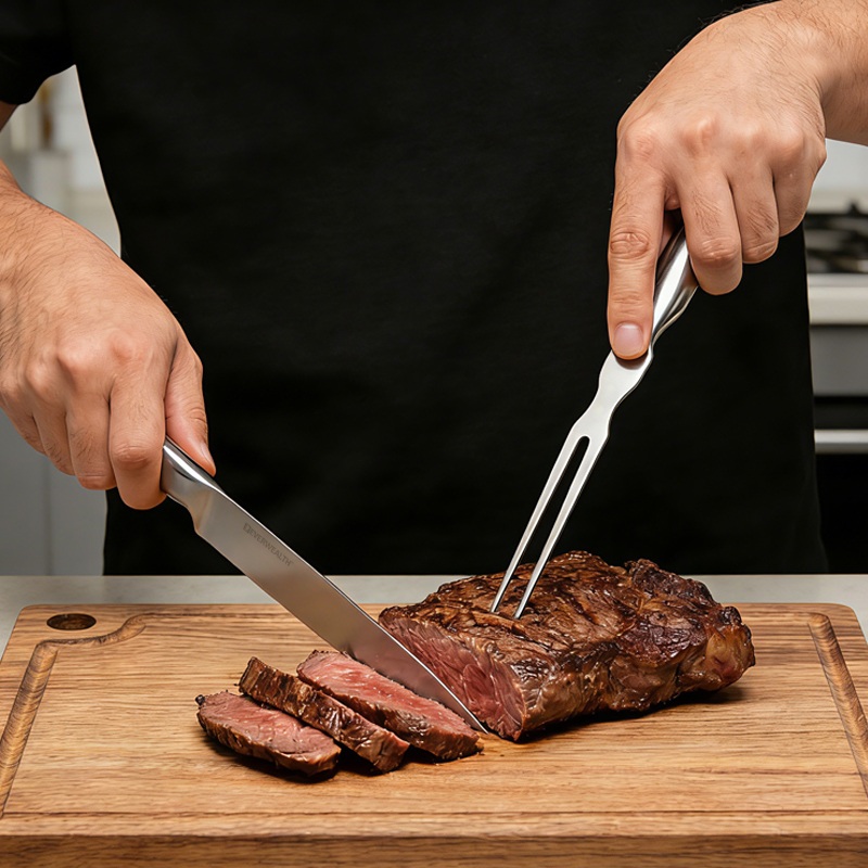 3 Pcs kitchen Knife Set with cutting board- S023A