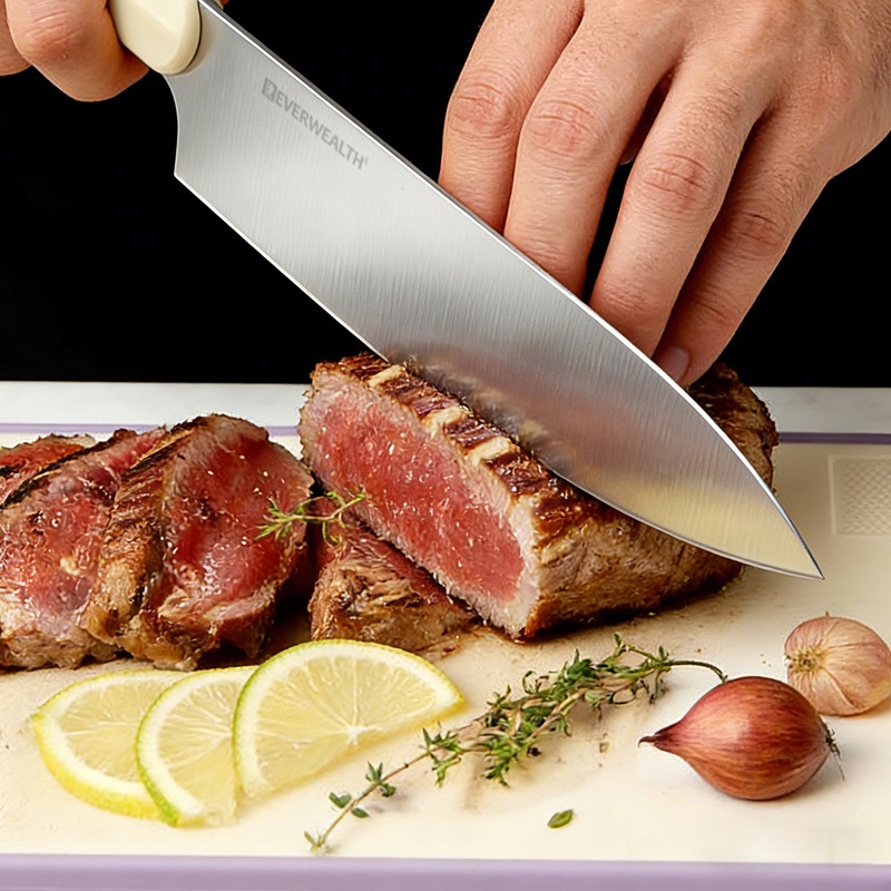 2Pcs Knife Set High Quality Stainless steel Blade With Cutting board - P069