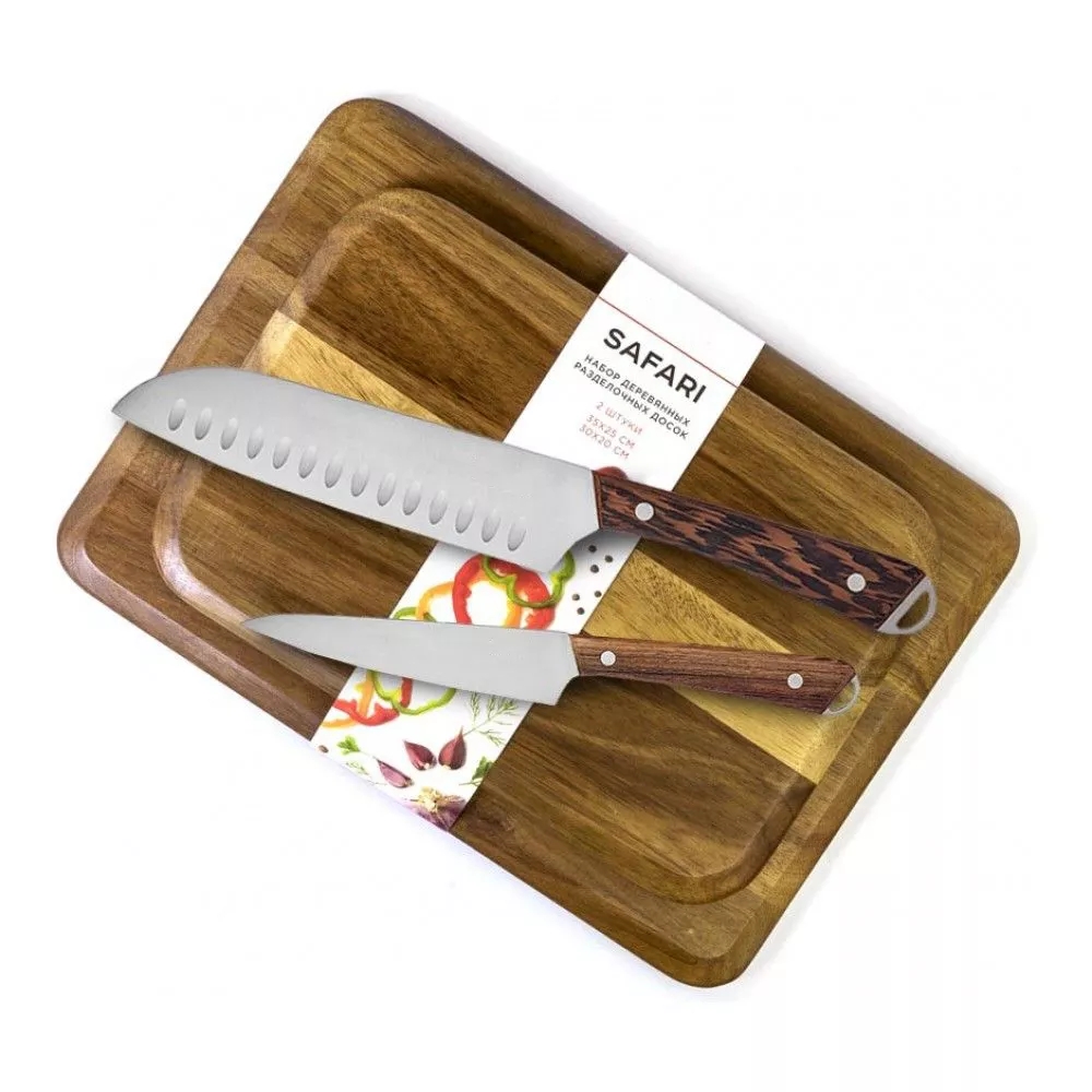 7 Pcs Kitchen Knife Set With Wooden Block - M019