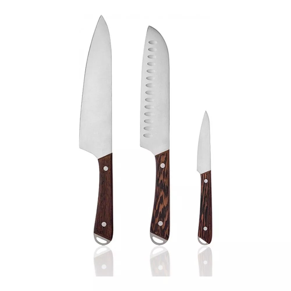 7 Pcs Kitchen Knife Set With Wooden Block - M019