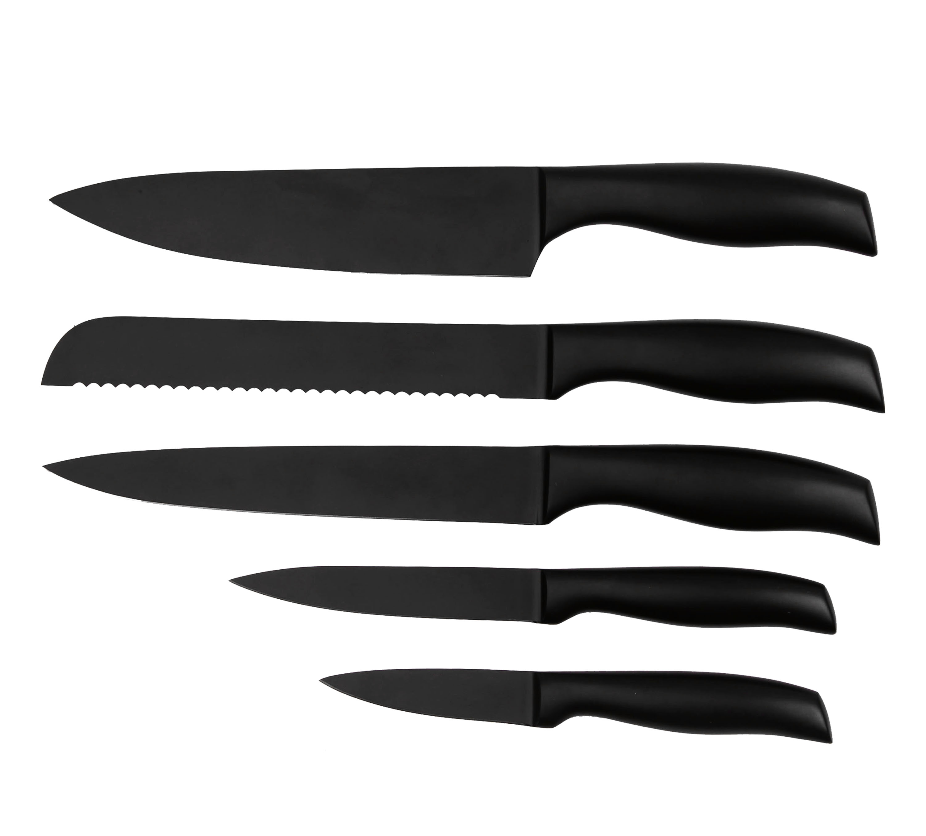 Stainless Steel Hollow Handle Kitchen Knife Set With Block - S013