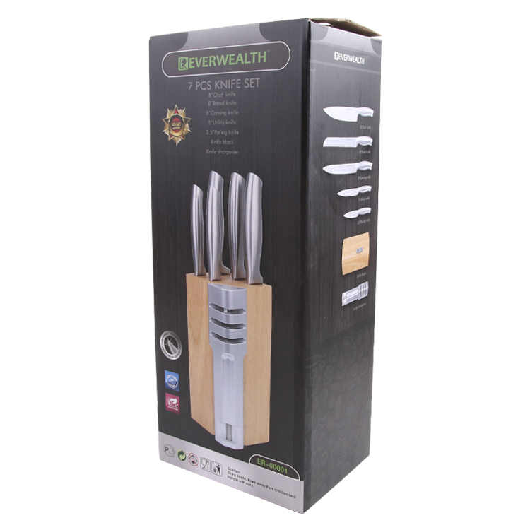 6 Pcs Small Size Knife Set Kitchen Knife Set With Wooden Holder - ER-00001